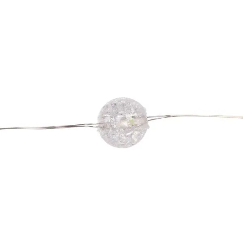 Гирлянда LED "Жемчужина" 2 м, на батарейках, 20 LED, прозрачный провод, мультиколор - 5