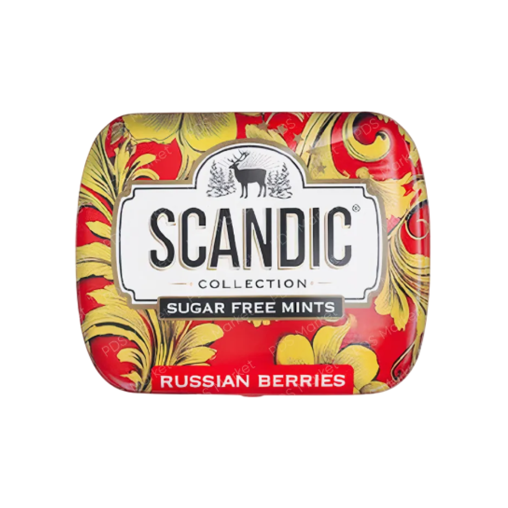 Конфеты "Scandic", 14 г, без сахара, черника-облепиха