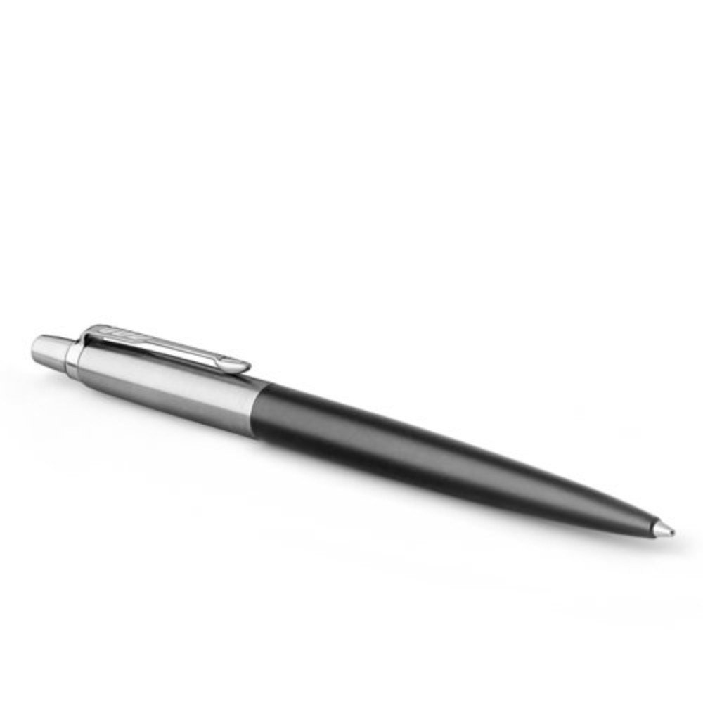 Ручка шариковая автоматическая "Jotter Core K63 Bond Street Black CT", 1,0 мм, черный, серебристый, стерж. синий - 2