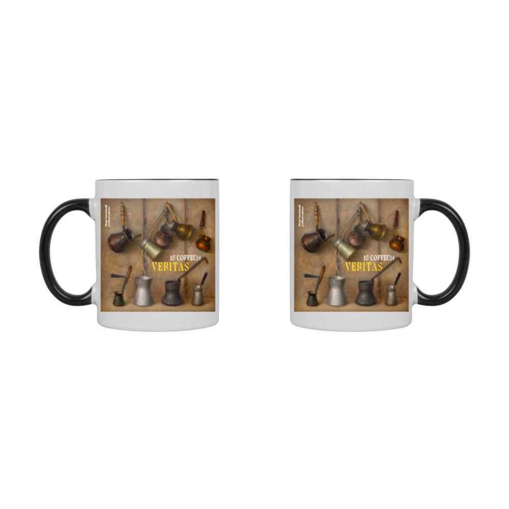 Кружка керамическая "Coffee tradition. Игорь Свентицкий", 320 мл, белый, черный