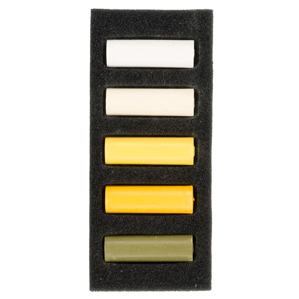 Набор мягкой пастели "Rembrandt Half Pastel", 5 цветов, теплые желтые - 2