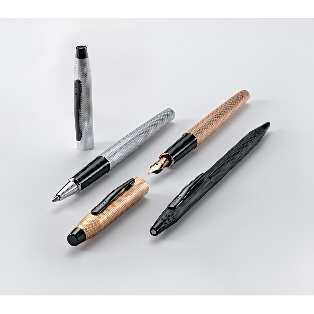 Ручка перьевая "Cross Classic Century Brushed Chrome", M, серебристый, черный, патрон черный - 5