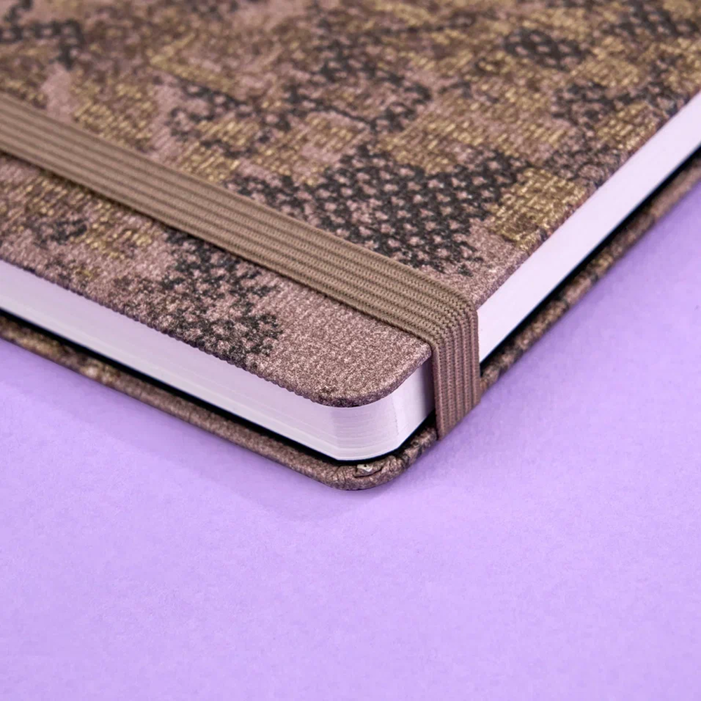 Блокнот "Shabby brown texture", А5, 96 листов, линейка, коричневый - 10