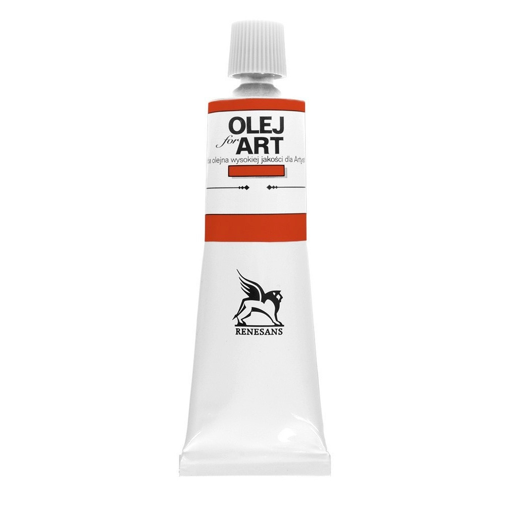 Краски масляные Renesans "Oils for art", 17 киноварь темная, 60 мл, туба