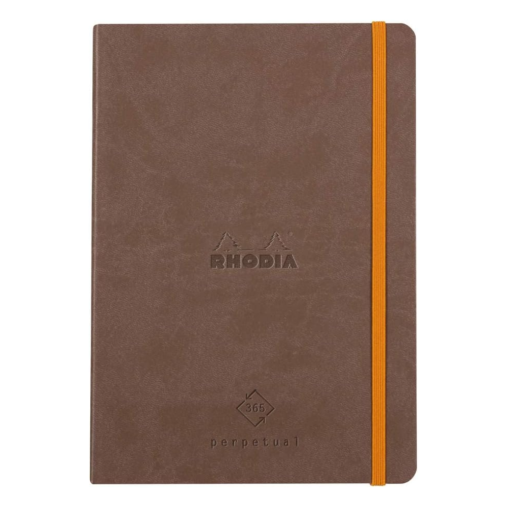 Еженедельник недатированный "Rhodiarama Perpetual", А5, 64 листа, коричневый