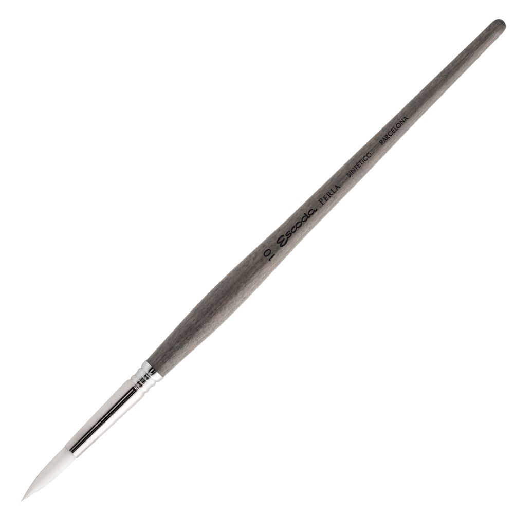 Кисть "Escoda Perla 1430", синтетика белая, круглая, №2