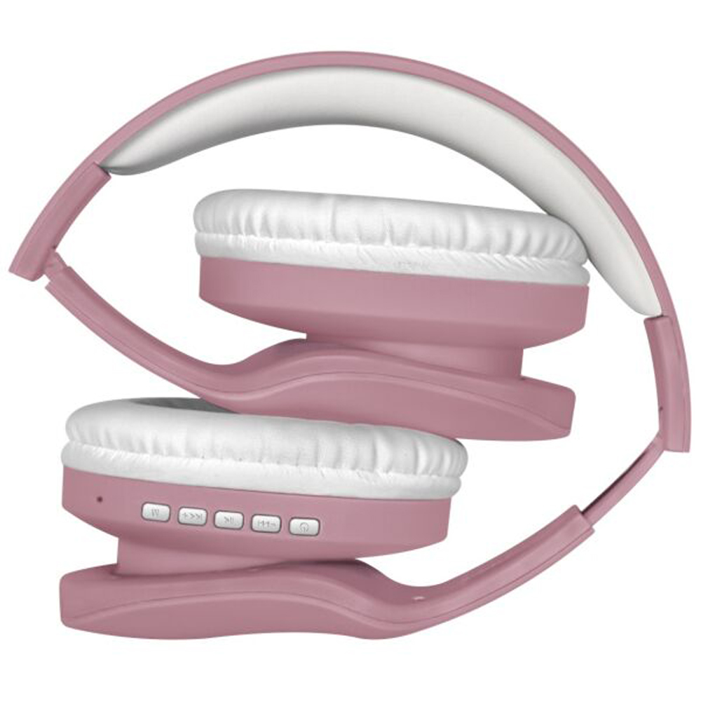 Наушники беспроводные Defender "FreeMotion B525", Bluetooth, розовый, белый - 3