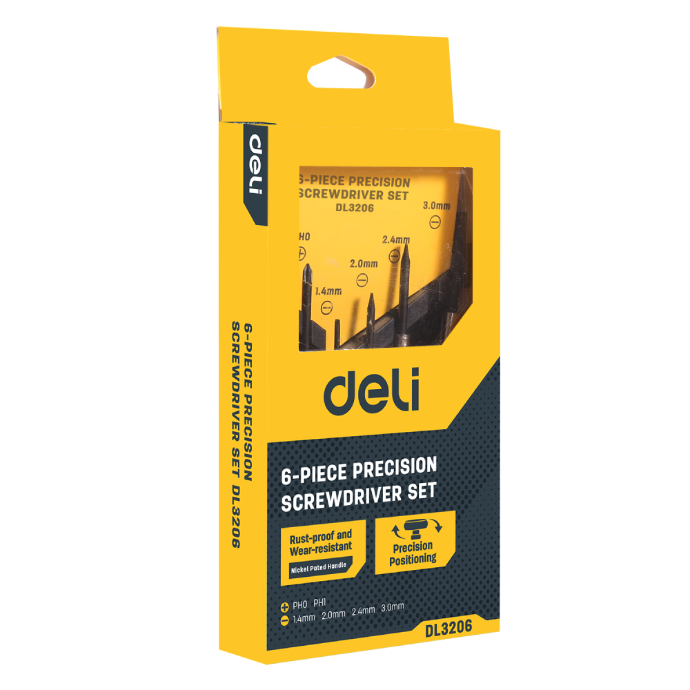 Набор прецизионных отверток Deli YS EDL3206, 6 шт - 5