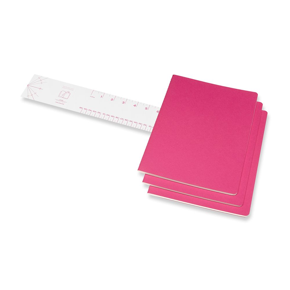 Блокнот "Cahier Journal Xlarge", А4, 190x250 мм, 60 л, 3 шт, розовый неон - 3