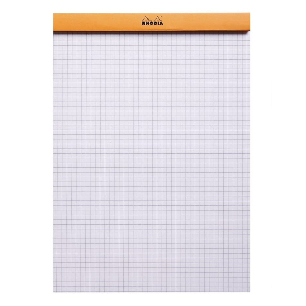 Блокнот "Rhodia", А4, 80 листов, клетка, оранжевый - 2