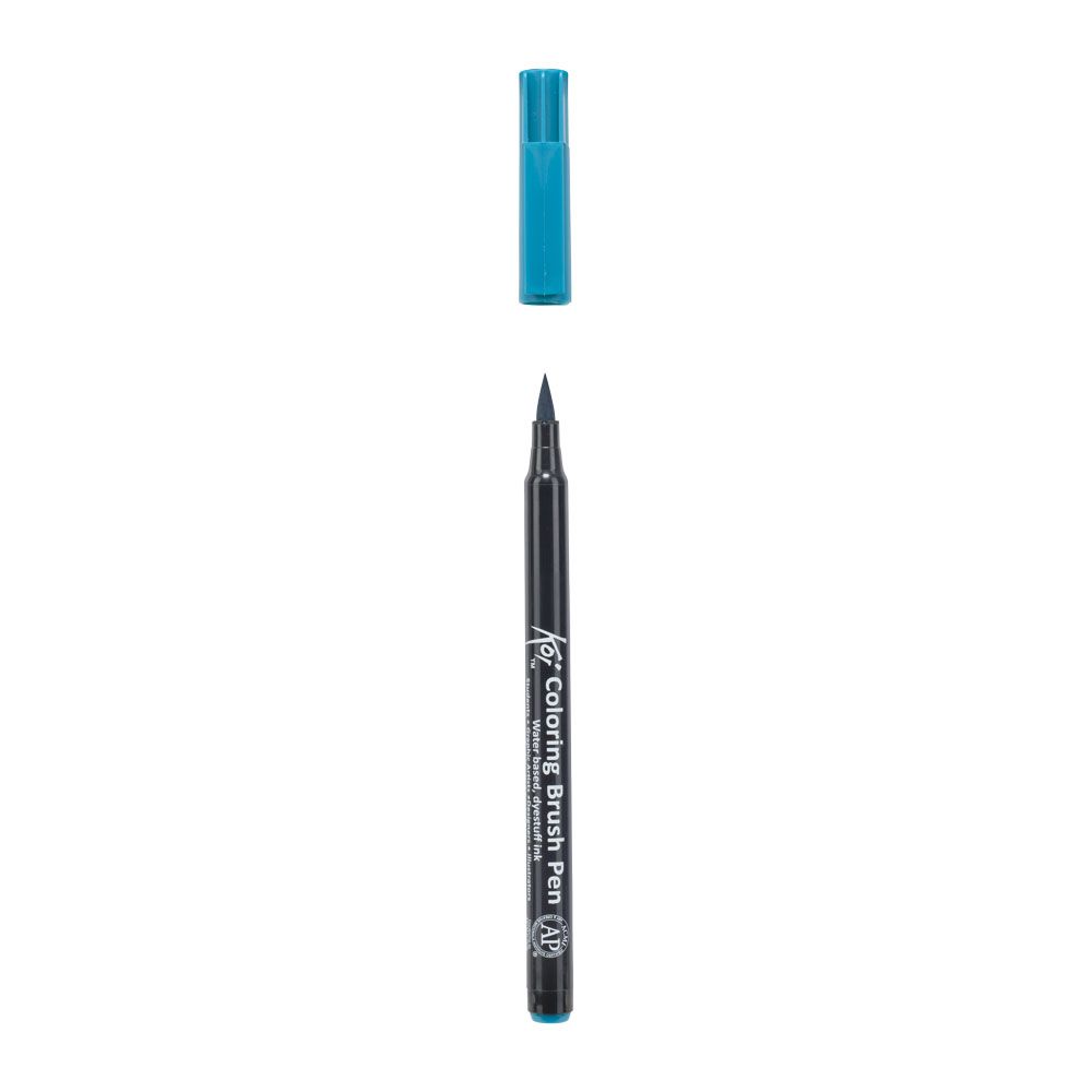 Маркер акварельный "Koi Color Brush", темно-зеленый - 3