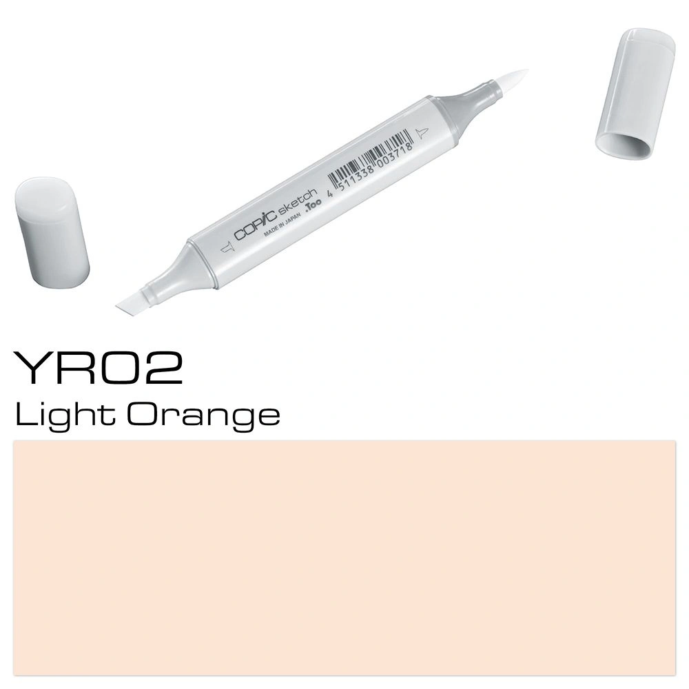 Маркер перманентный "Copic Sketch", YR02 светлый оранжевый