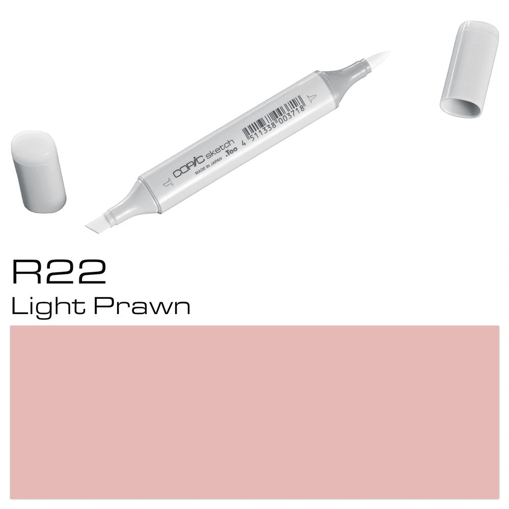 Маркер перманентный "Copic Sketch", R-22 светлая креветка
