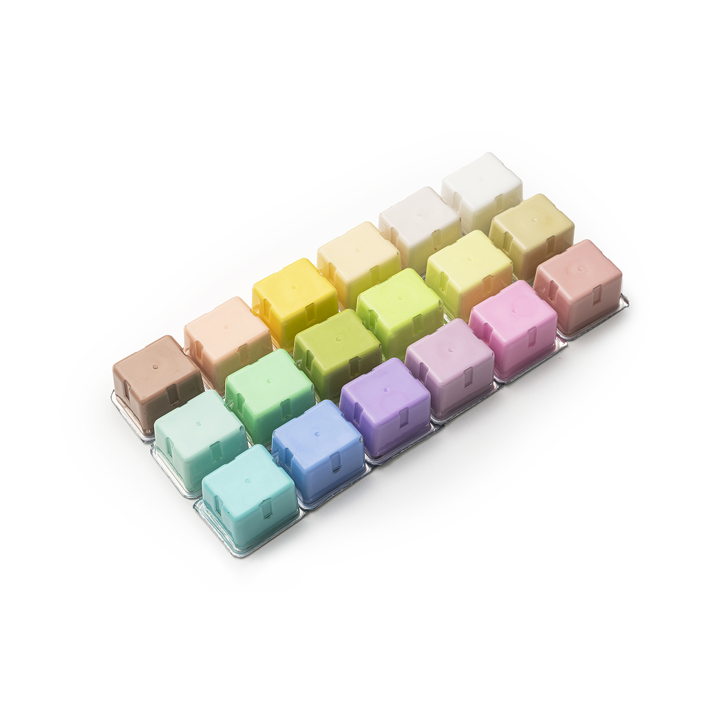Краски гуашевые "Himi Jelly Cup. Pastel colors", 18 цветов, кювета, фиолетовый футляр - 2