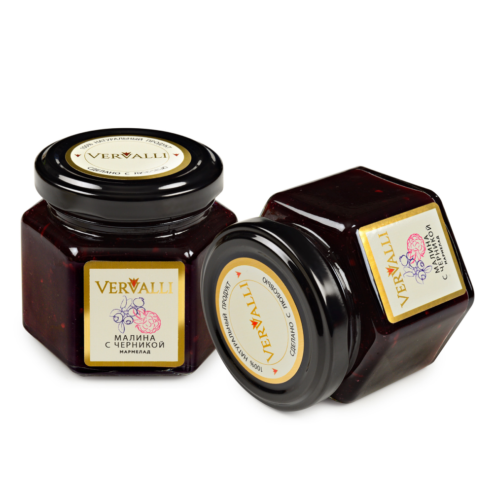 Мармелад "Vervalli", 120 гр, малина с черникой - 2