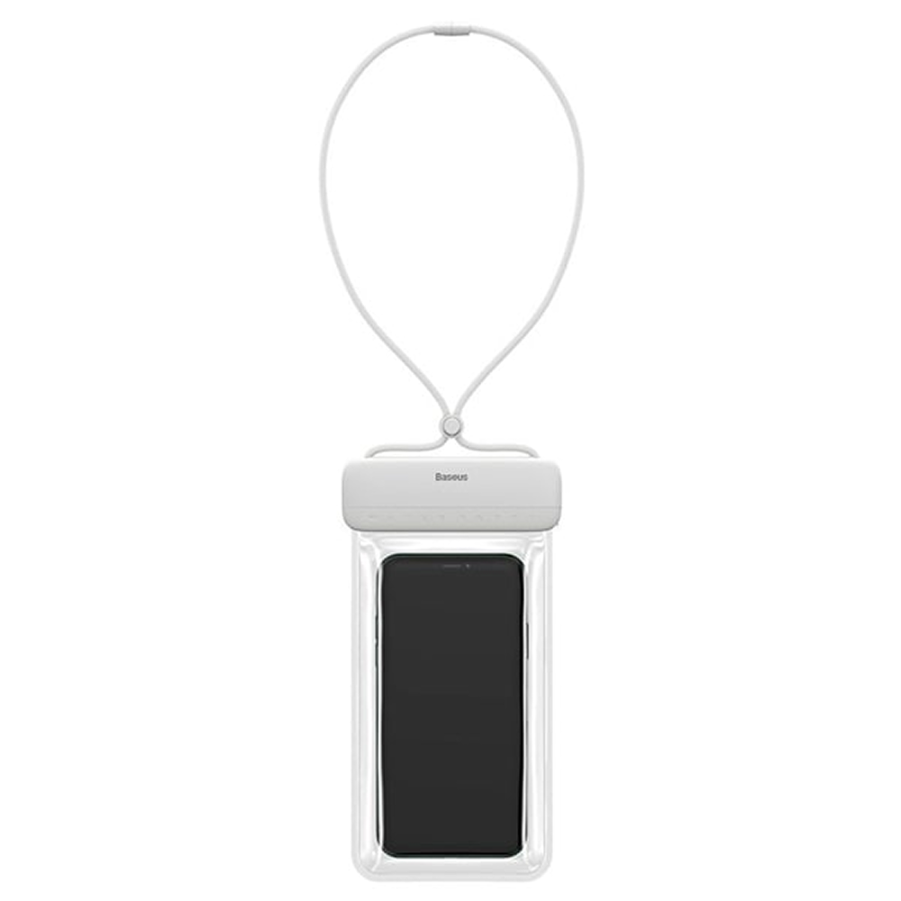 Чехол для телефона "Baseus Let''s go Slip Cover Waterproof Bag", водонепроницаемый, прозрачный, белый