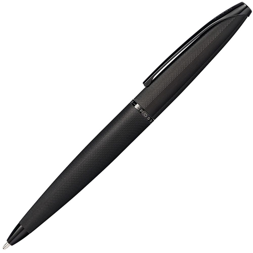 Ручка шариковая автоматическая "Cross ATX Brushed Black", 0.7 мм, черный, стерж. черный
