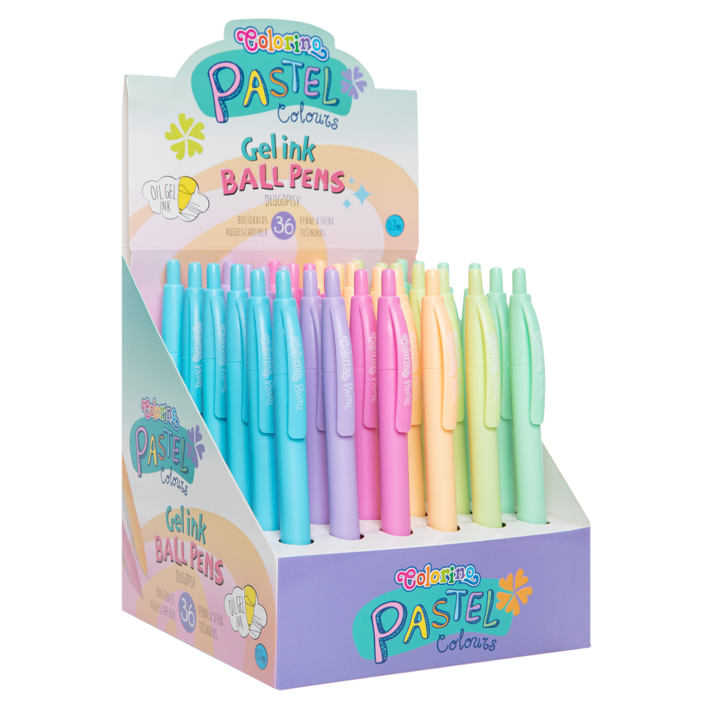 Ручка шариковая "Pastel", 0.7 мм, ассорти, стерж. синий - 3