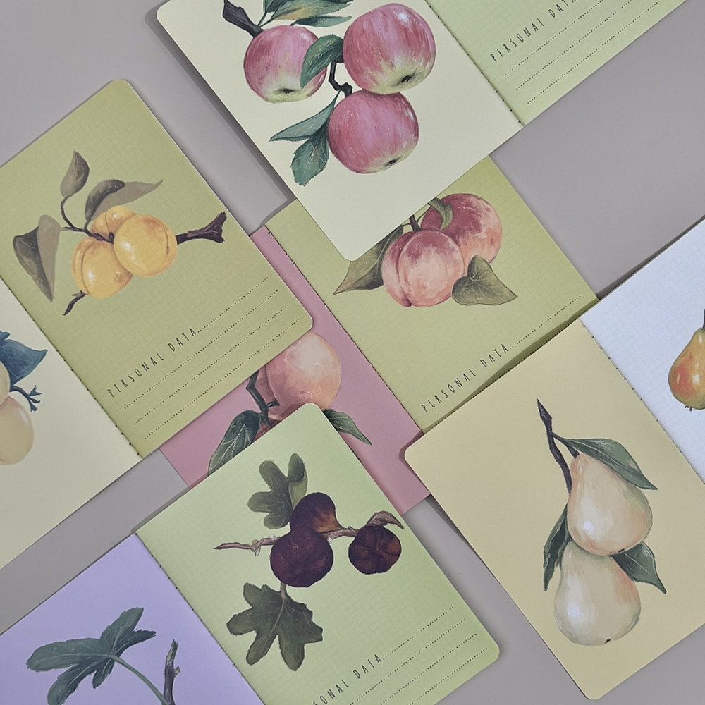 Тетрадь "Flora. Paradise. Абрикосы", A5, 40 листов, клетка, белый, желтый - 8