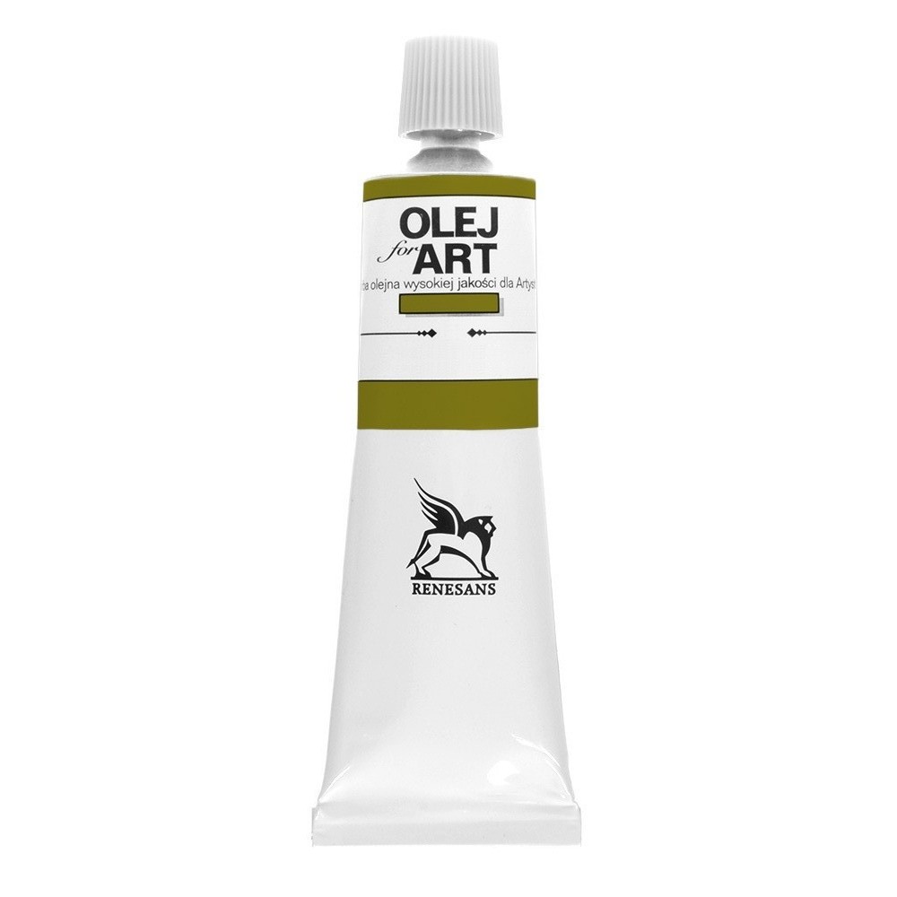 Краски масляные Renesans "Oils for art",  72 земля зеленая богемская, 60 мл, туба