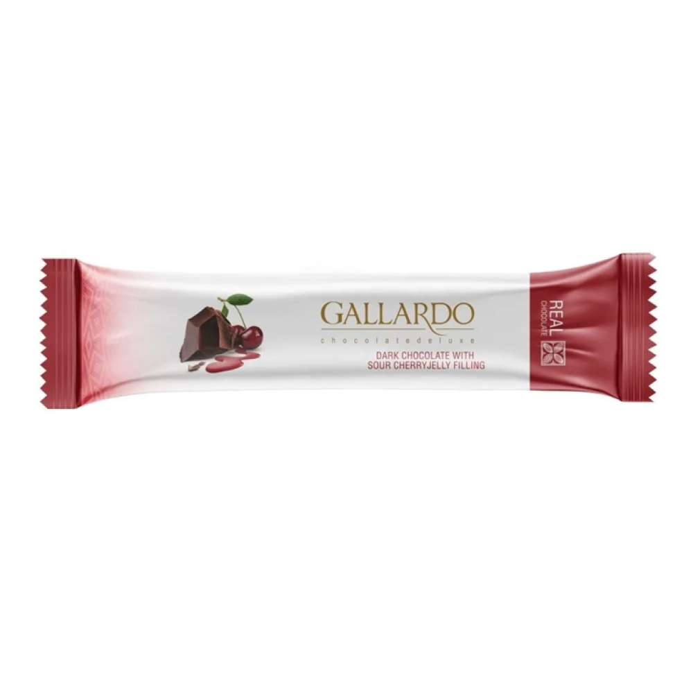 Шоколад темный "Галлардо", 25 гр, со вкусом вишни